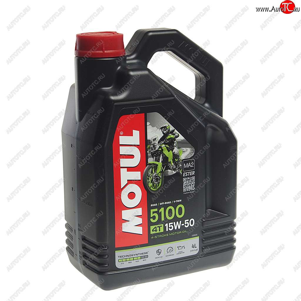 Масло моторное для 4-х тактных двигателей 5100 4T 15W50 синт.4л MOTUL 104083