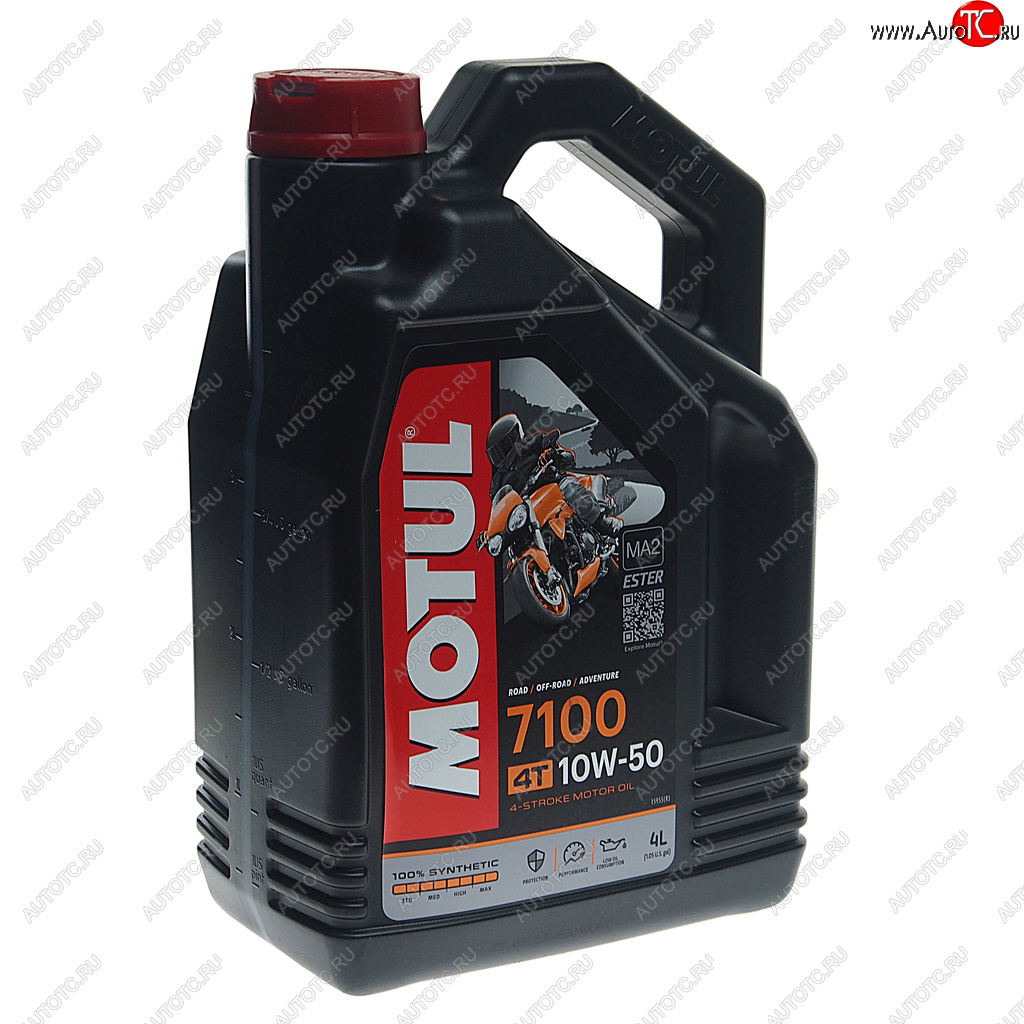 Масло моторное для 4-х тактных двигателей 7100 ESTER 4T 10W50 синт.4л MOTUL 104098