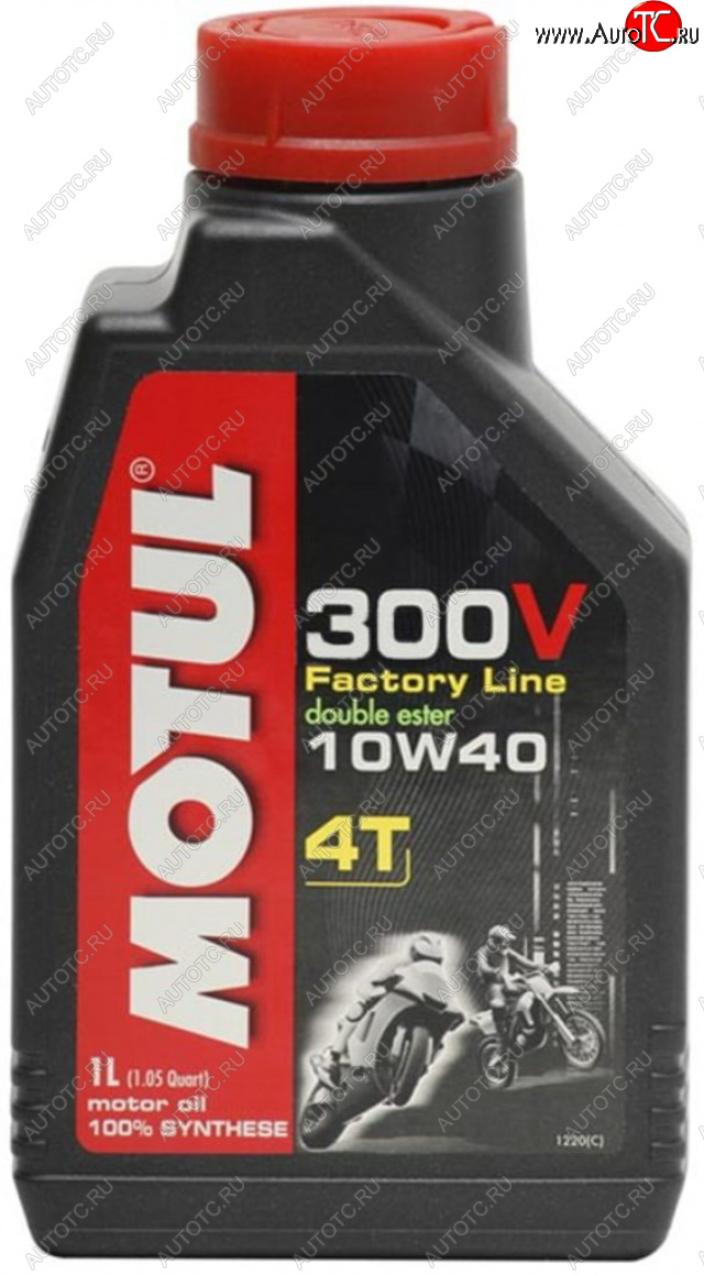 Масло моторное для 4-х тактных двигателей 300V 4T FACTORY LINE 10W40 синт.1л MOTUL 104118