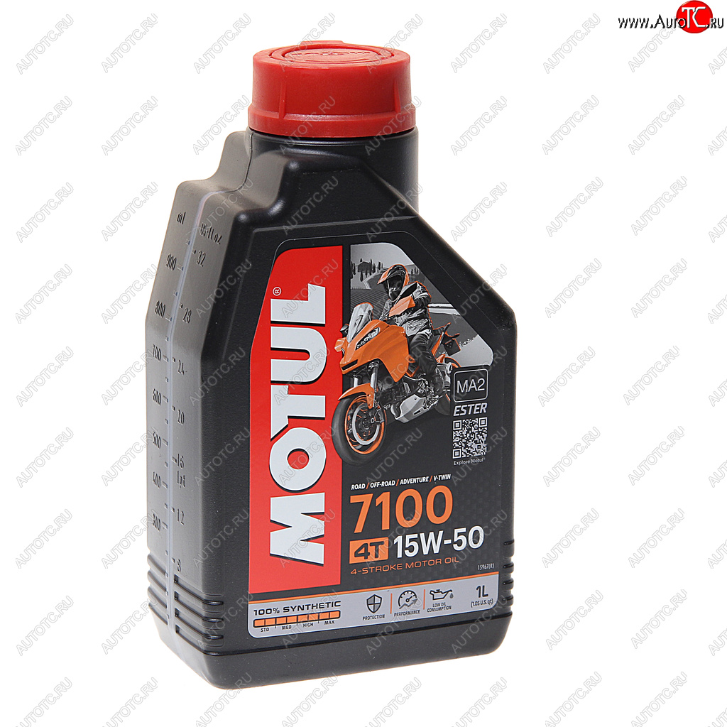 Масло моторное для 4-х тактных двигателей 7100 4T 15W50 синт.1л MOTUL 104298