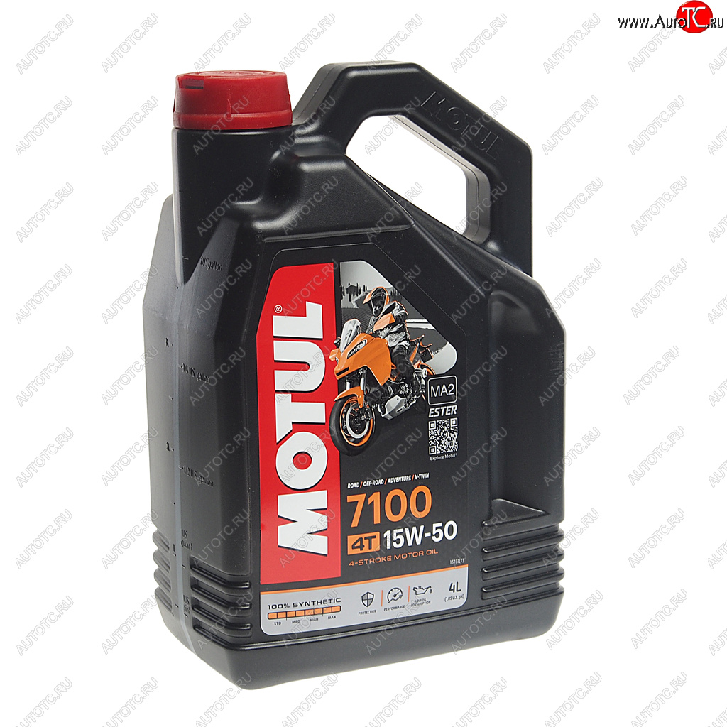 Масло моторное для 4-х тактных двигателей 7100 ESTER 4T 15W50 синт.4л MOTUL 104299