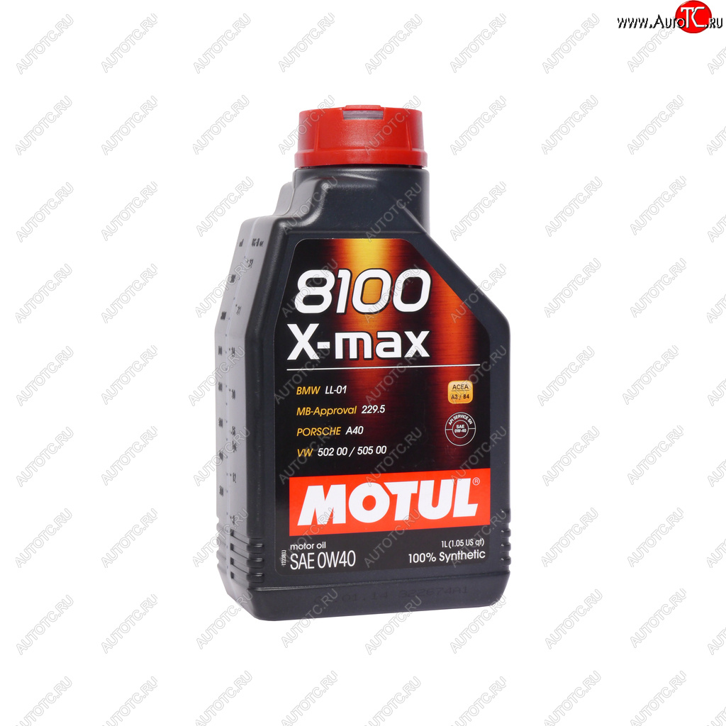 Масло моторное 8100 X-MAX LL-01синт.1л 0W40 MOTUL MOTUL 104531 104531