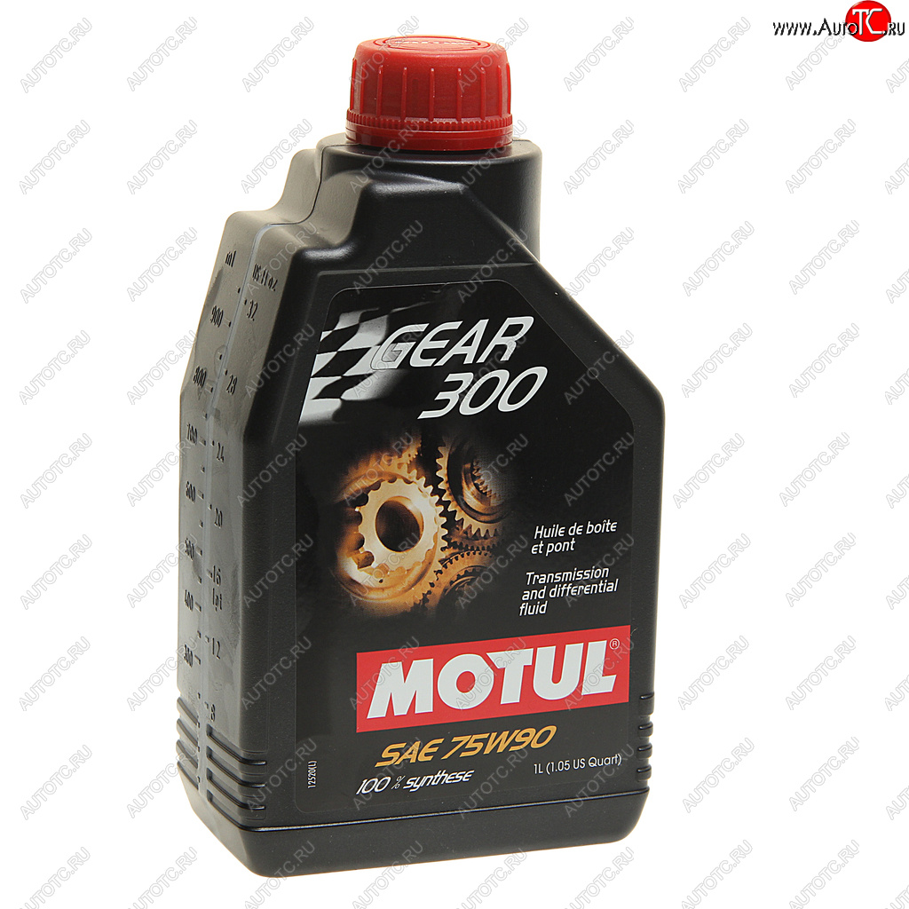 Масло трансмиссионное GEAR 300 75W90 GL-45 синт.1л MOTUL 105777