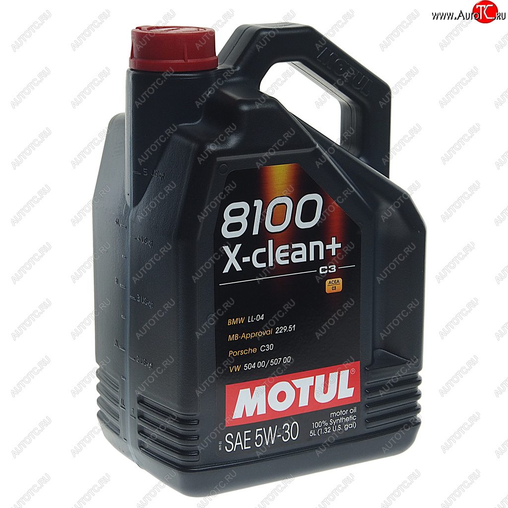 Масло моторное 8100 X-CLEAN+ 5W30 синт.5л MOTUL 106377