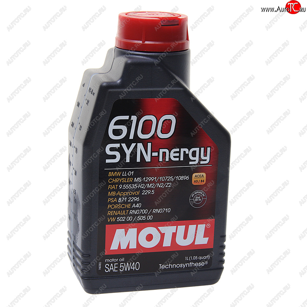 Масло моторное 6100 SYNERGIE 5W40 псинт.1л MOTUL 107975