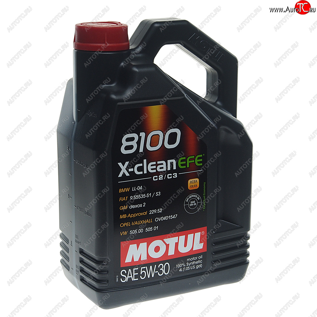 Масло моторное 8100 X-CLEAN EFE 5W30 синт.4л MOTUL 109171