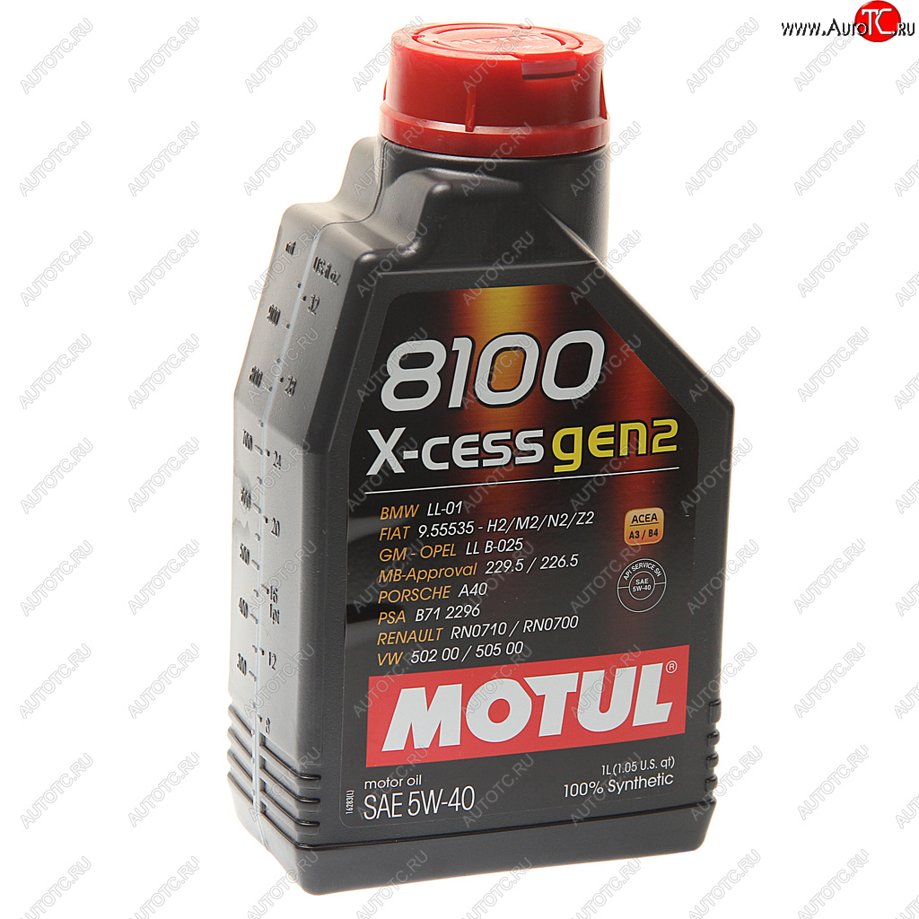 Масло моторное 8100 X-CESS GEN2 5W40 синт.1л MOTUL 109774