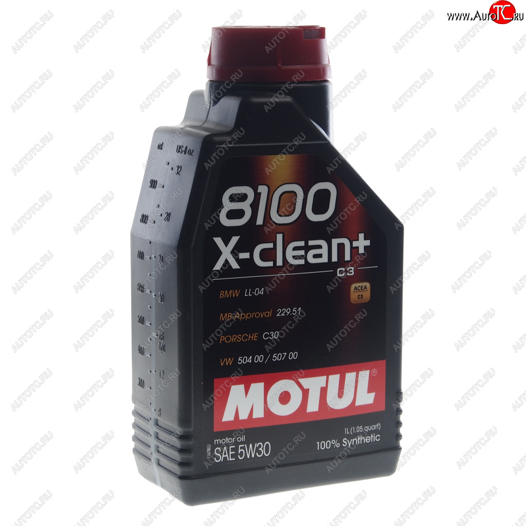 Масло моторное 8100 X-CLEAN+ 5W30 синт.1л MOTUL 111683