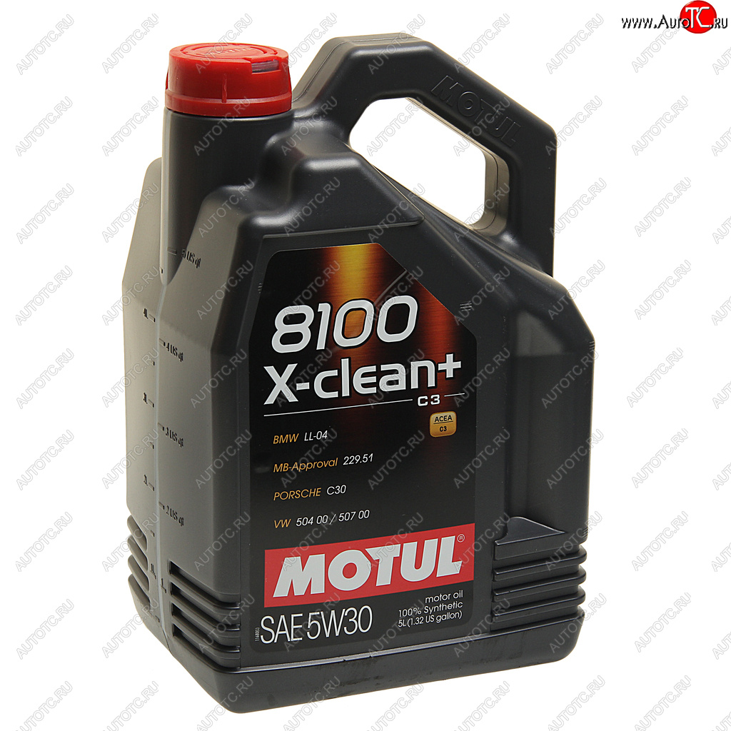 Масло моторное 8100 X-CLEAN+ 5W30 синт.5л MOTUL 111684