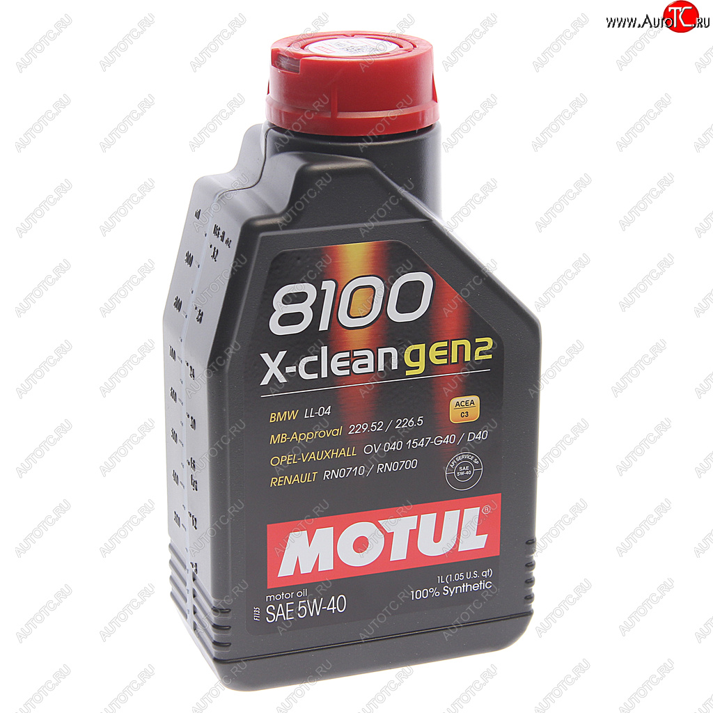 Масло моторное 8100 X-CLEAN GEN2 5W40 синт.1л MOTUL 112118