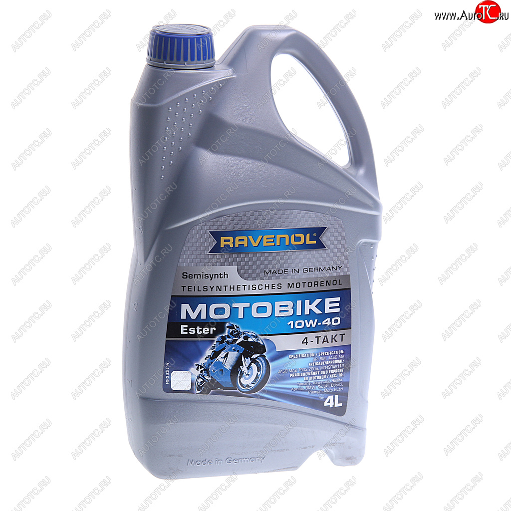 Масло моторное для 4-х тактных двигателей ESTER 4T 10W40 псинт.4л RAVENOL 1172112-004