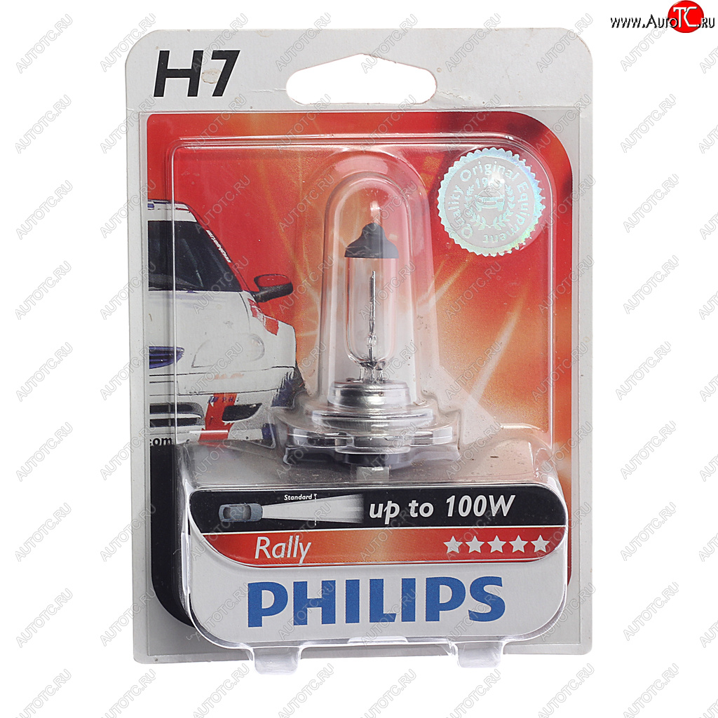 Лампа 12V H7 100W PX26d блистер (1шт.) Rally PHILIPS PHILIPS 12035rab1 12035rab1