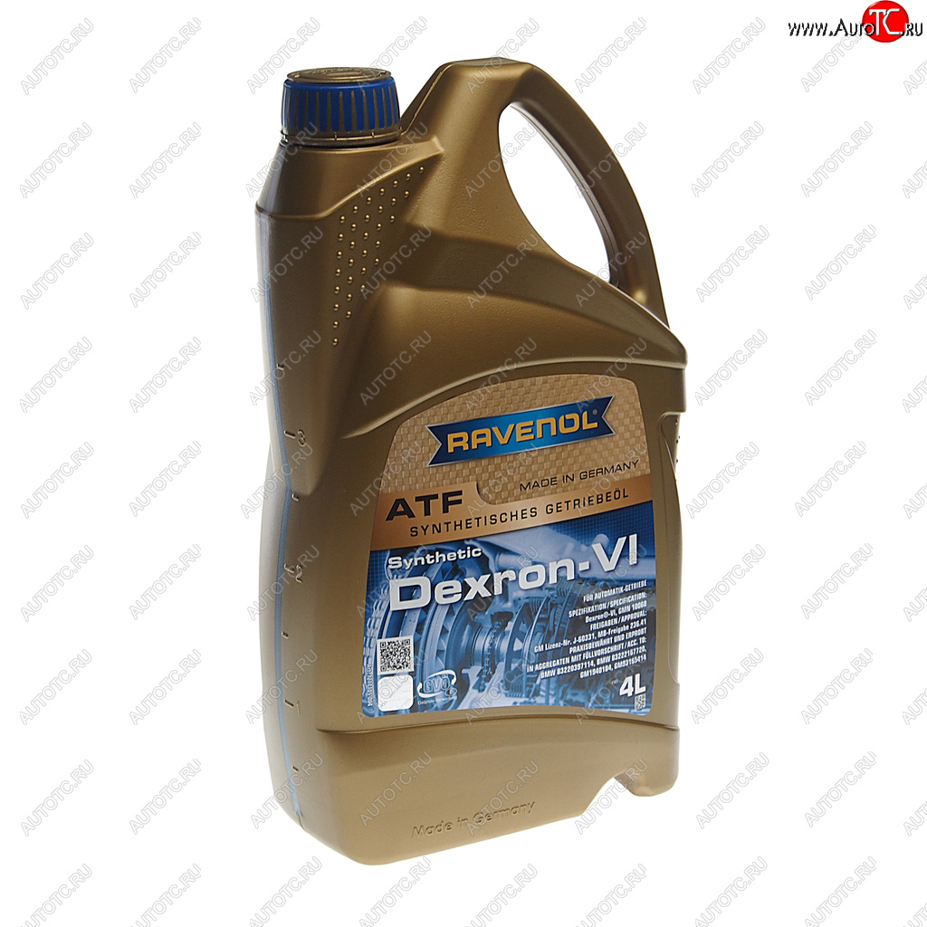 Масло трансмиссионное ATF DEXRON VI BMW GM 4л RAVENOL 1211105-004