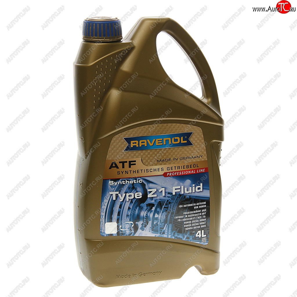 Масло трансмиссионное ATF Type Z1 Fluid для АКПП 4л RAVENOL 1211109-004