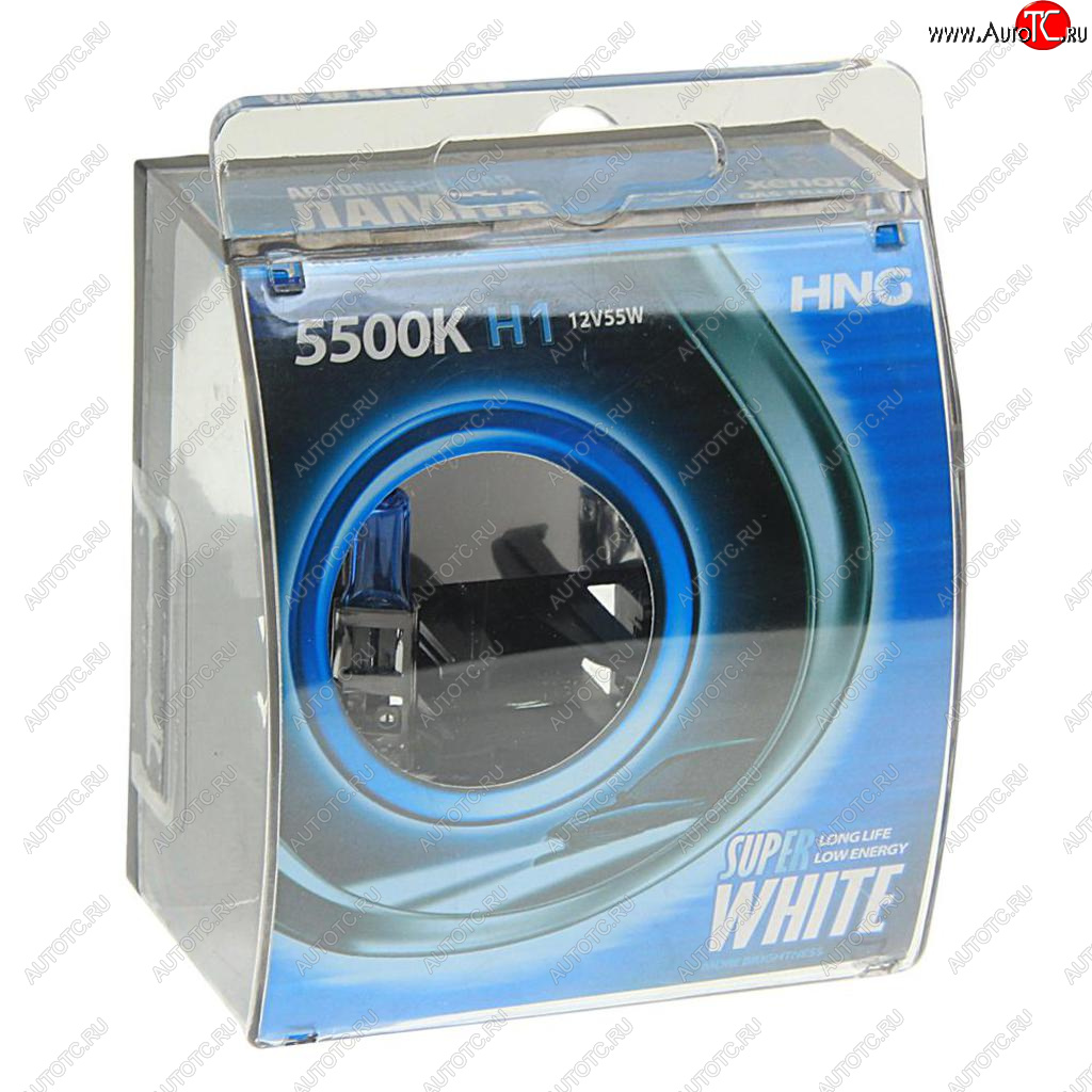 Лампа 12V H1 55W P14.5s 5500К бокс (2шт.) Super White HNG 12155sw2