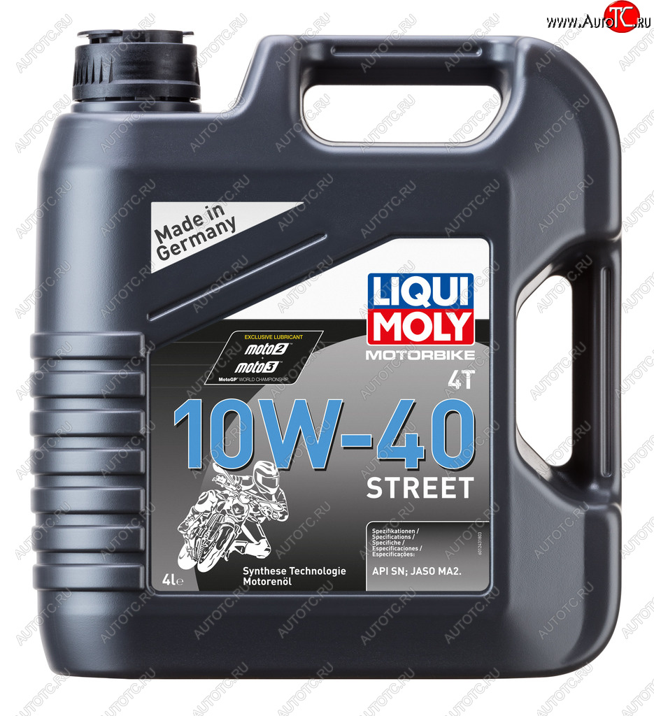 Масло моторное для 4-х тактных двигателей Motorbike 4T 10W40 синт.4л LIQUI MOLY 1243