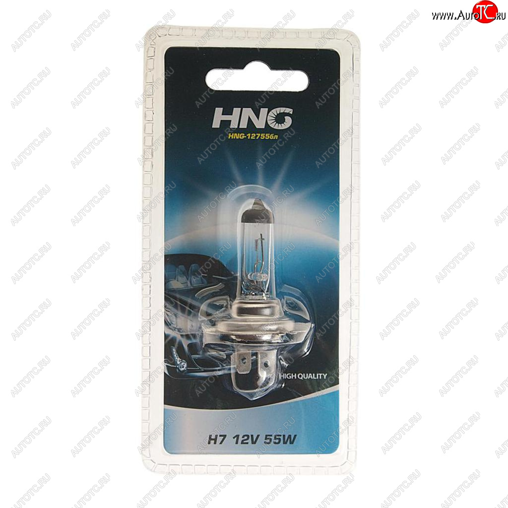 Лампа 12V H7 55W PX26d блистер (1шт.) Long Life HNG 12755бл