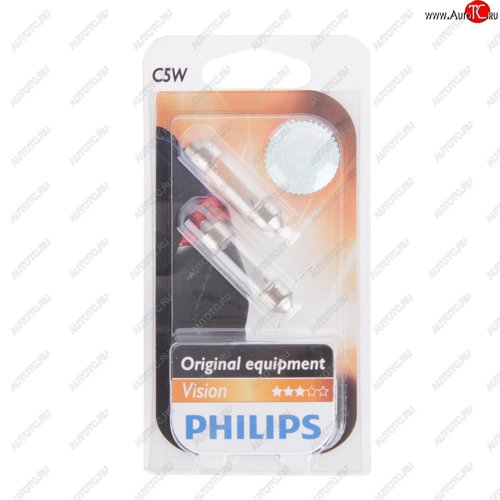 Лампа 12V C5W SV8.5-8 блистер (2шт.) PHILIPS 12844b2