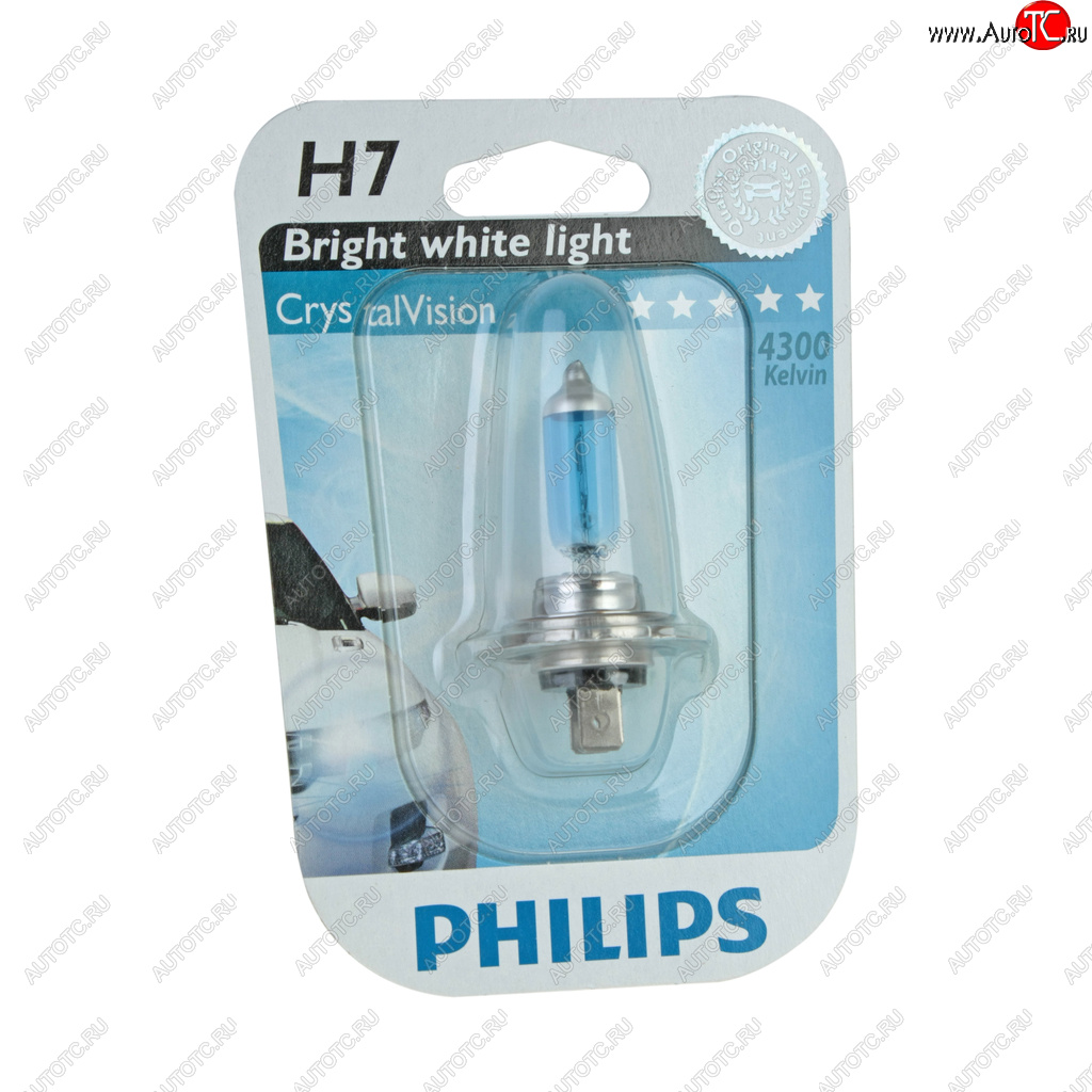 Лампа 12V H7 55W PX26d 4300K блистер (1шт.) Crystal Vision PHILIPS PHILIPS 12972cvb1 12972cvb1