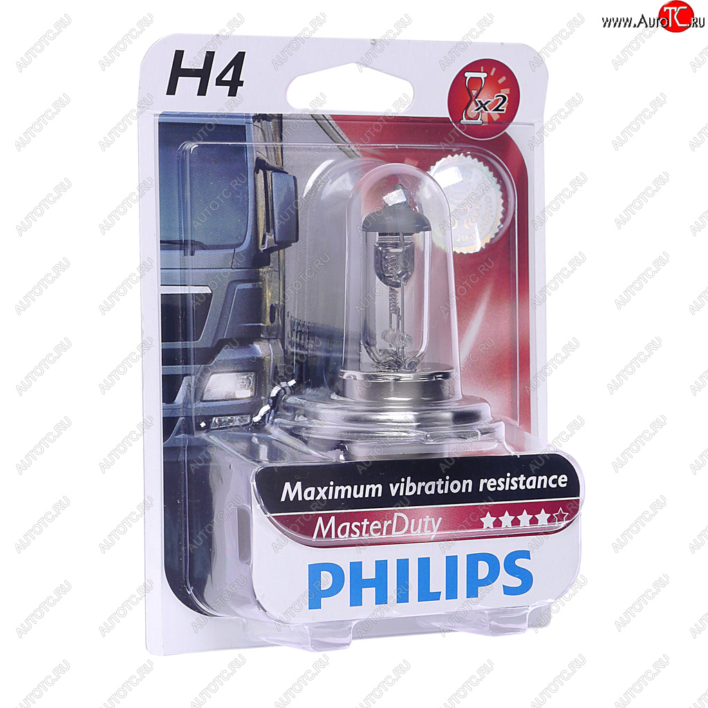 Лампа 24V H4 7570W P43t-38 блистер (1шт.) Master Duty PHILIPS 13342mdb1