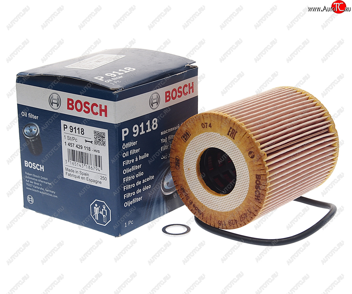 Фильтр масляный BMW 3 (E46),5 (E39),7 (E38),X5 (E53) LAND ROVER Range Rover 3 (02-) (DTDI) BOSCH 1457429118