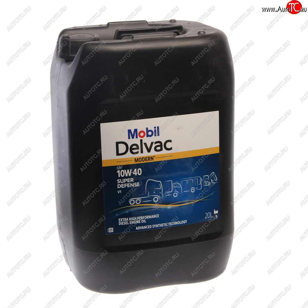 Масло дизельное DELVAC Modern 10W40 Super Defense V1 синт.20л MOBIL 157342