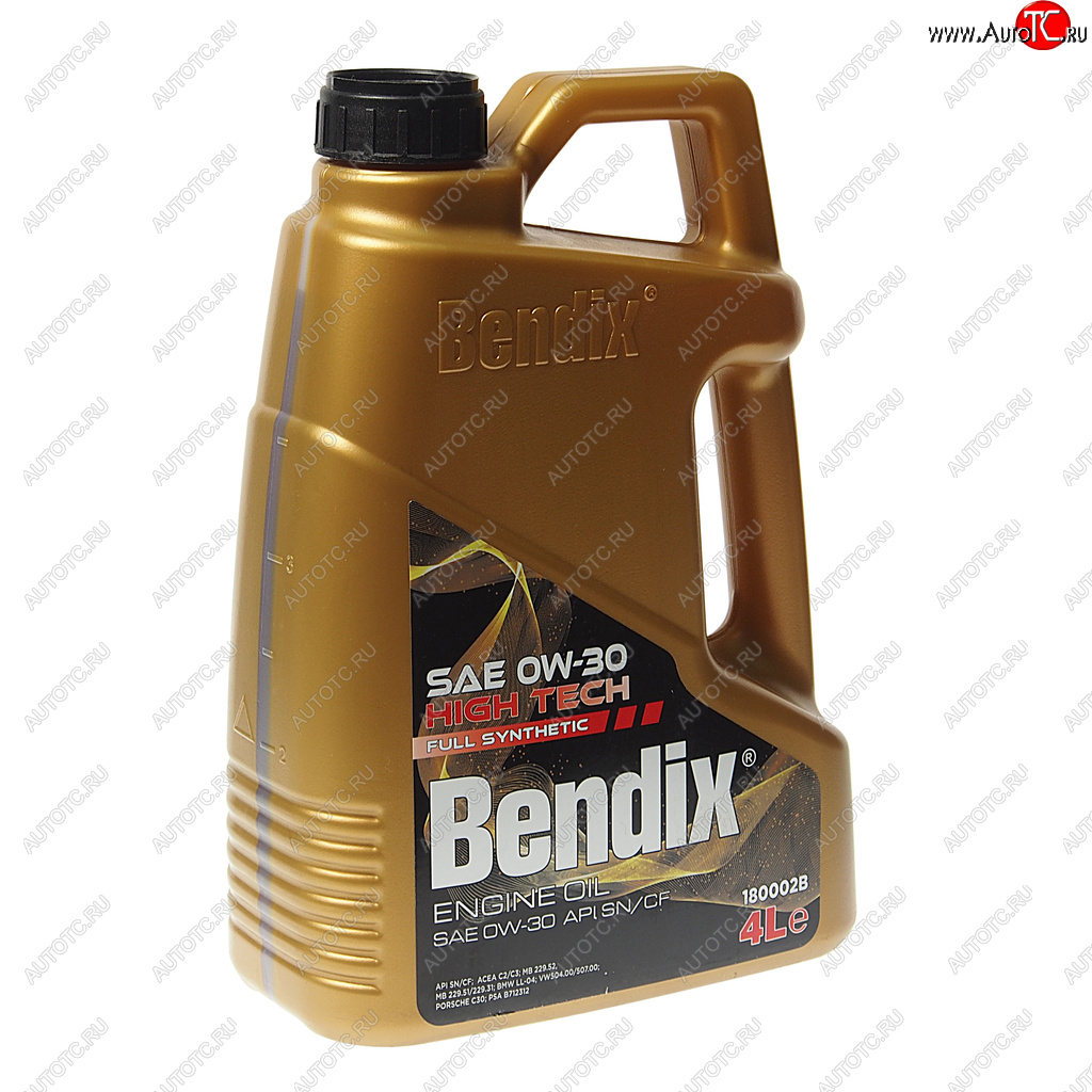 Масло моторное HIGH TECH C2/C3 0W30 синт.4л BENDIX BENDIX 180002b 180002b