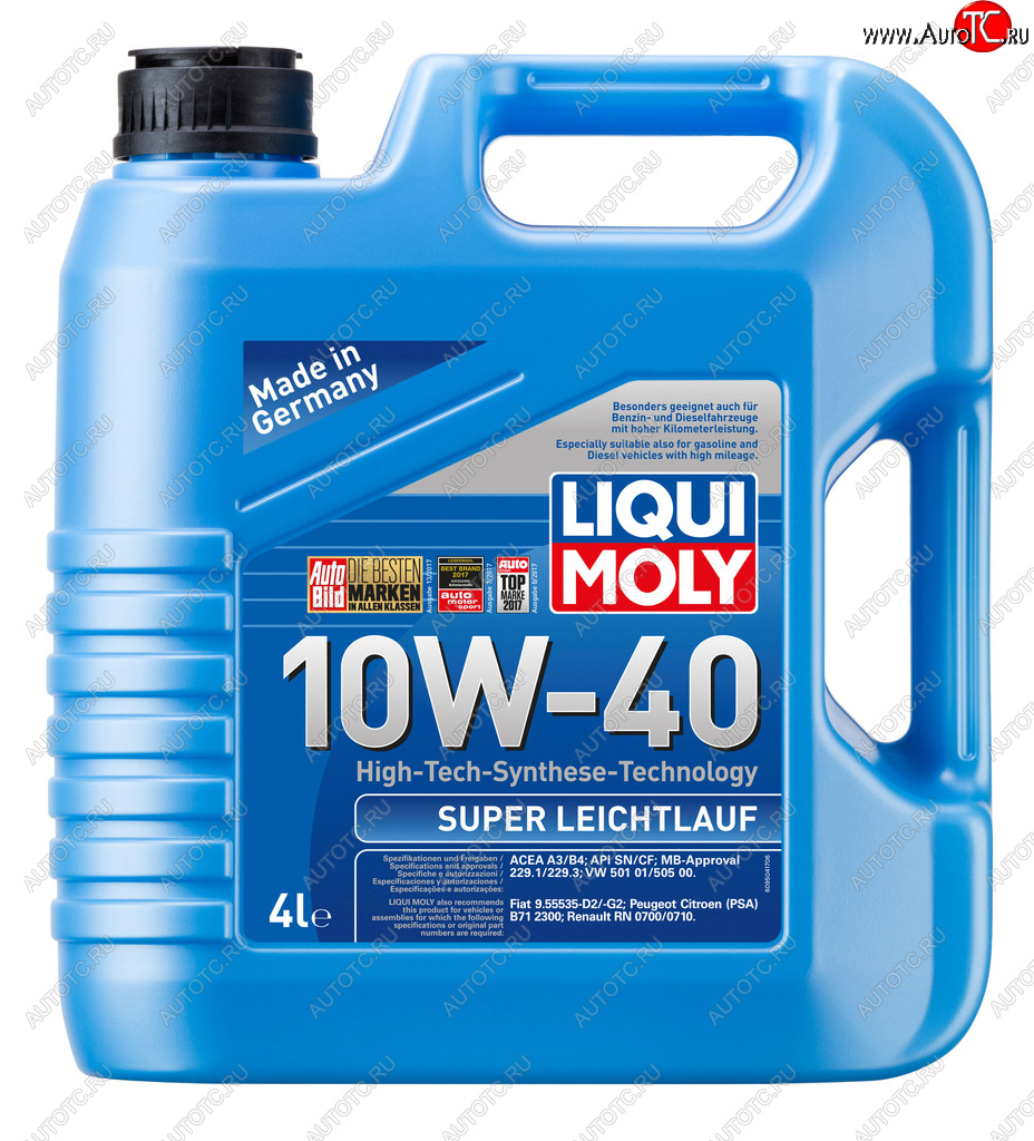 Масло моторное SUPER LEICHTLAUF 10W40 псинт.4л LIQUI MOLY 1916