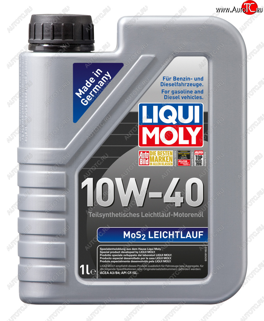 Масло моторное MoS2 LEICHTLAUF 10W40 псинт.1л LIQUI MOLY 1930