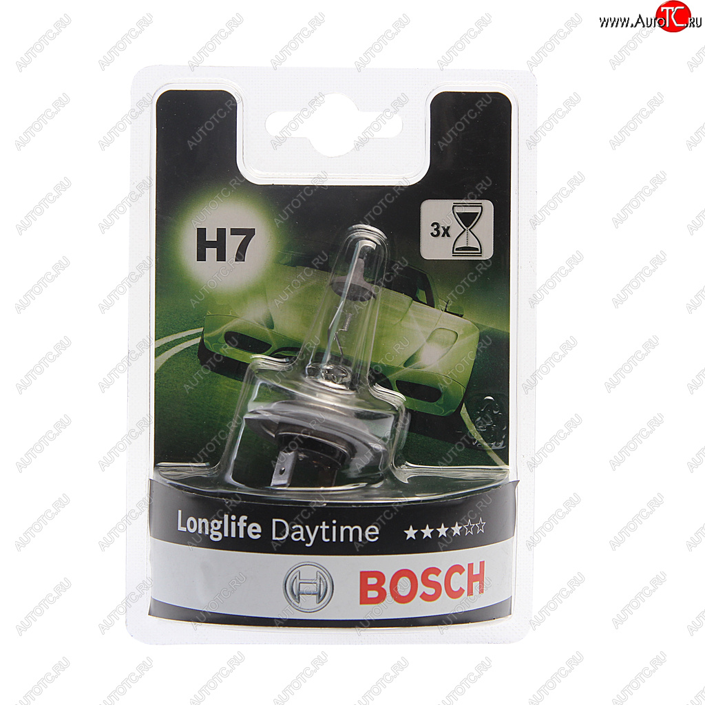 Лампа 12V H7 55W PX26d +10% блистер (1шт.) Longlife Daytime BOSCH 1987301057