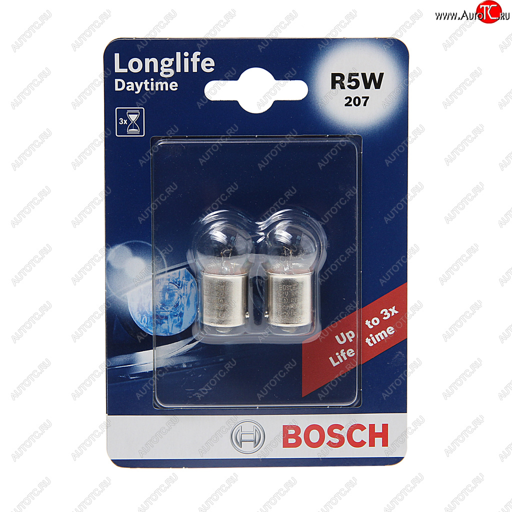 Лампа 12V R5W BA15s блистер (2шт.) Longlife Daytime BOSCH 1987301058