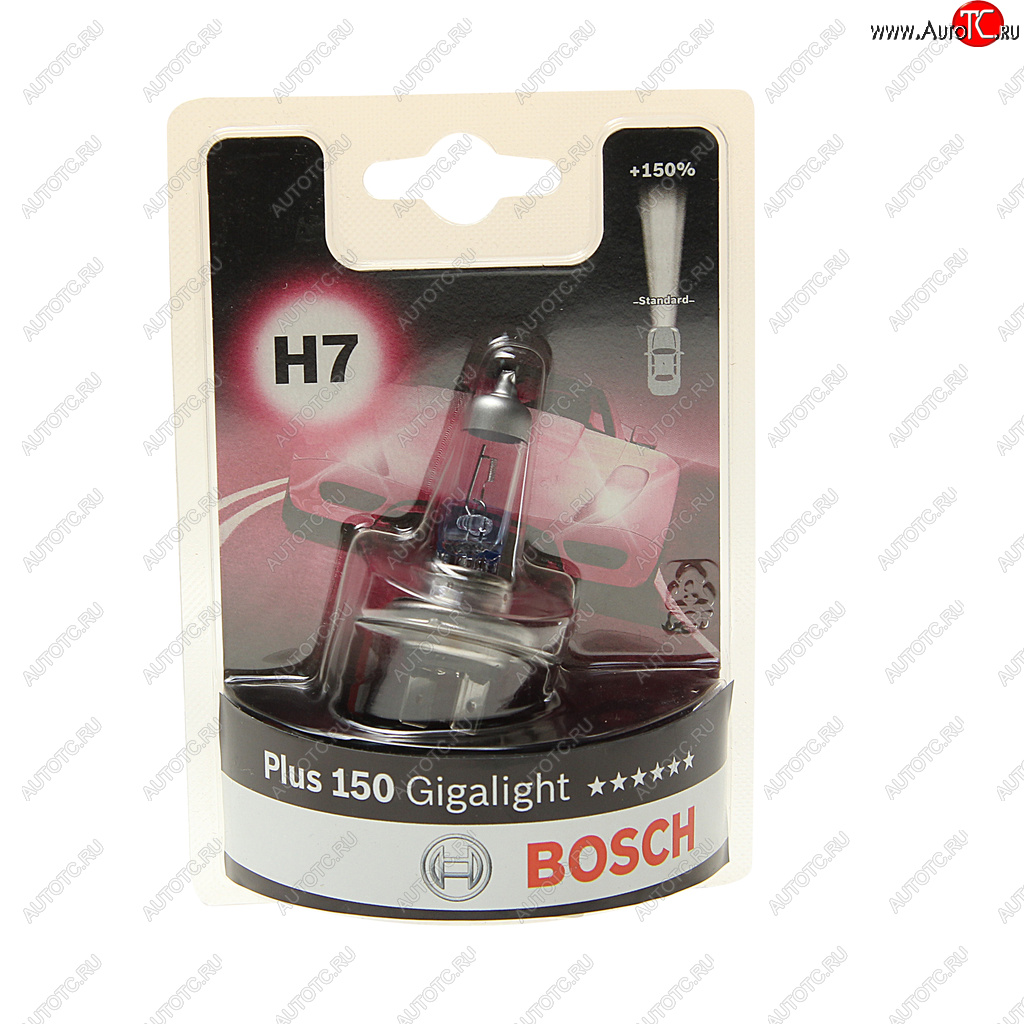 Лампа 12V H7 55W PX26d +150% блистер (1шт.) Gigalight BOSCH 1987301137