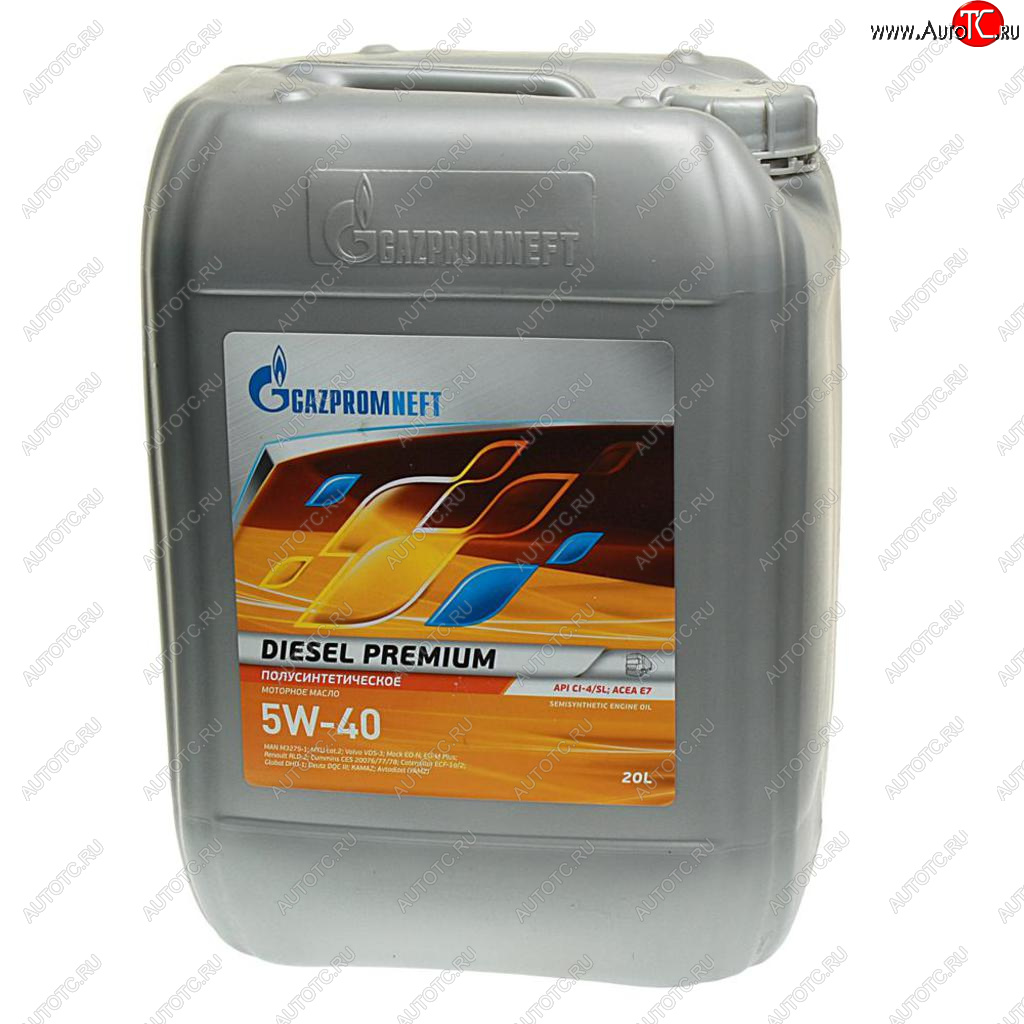 Масло дизельное DIESEL PREMIUM CI-4SLE7E5 5W40 псинт.20л17.6кг GAZPROMNEFT 2389901209