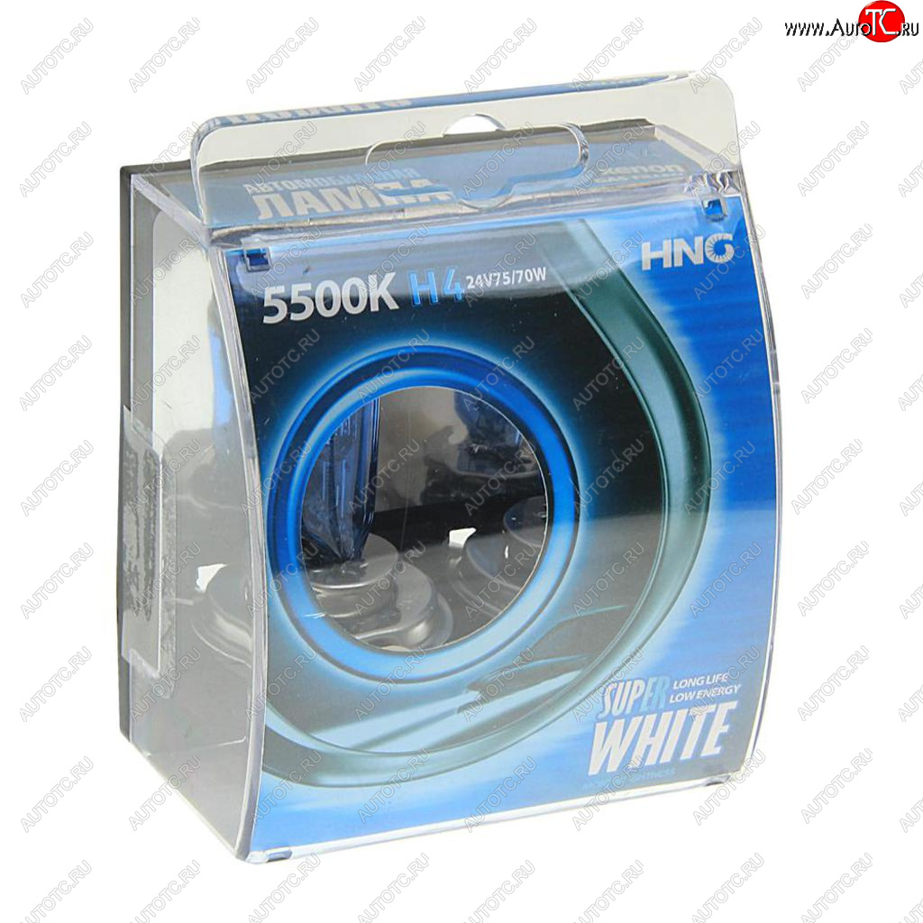 Лампа 24V H4 7570W P43t 5500К бокс (2шт.) Super White HNG 24443sw2