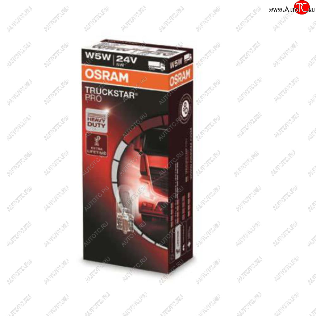 Лампа 24V W5W T10W W2.1x9.5d Truckstar Pro OSRAM 2845tsp