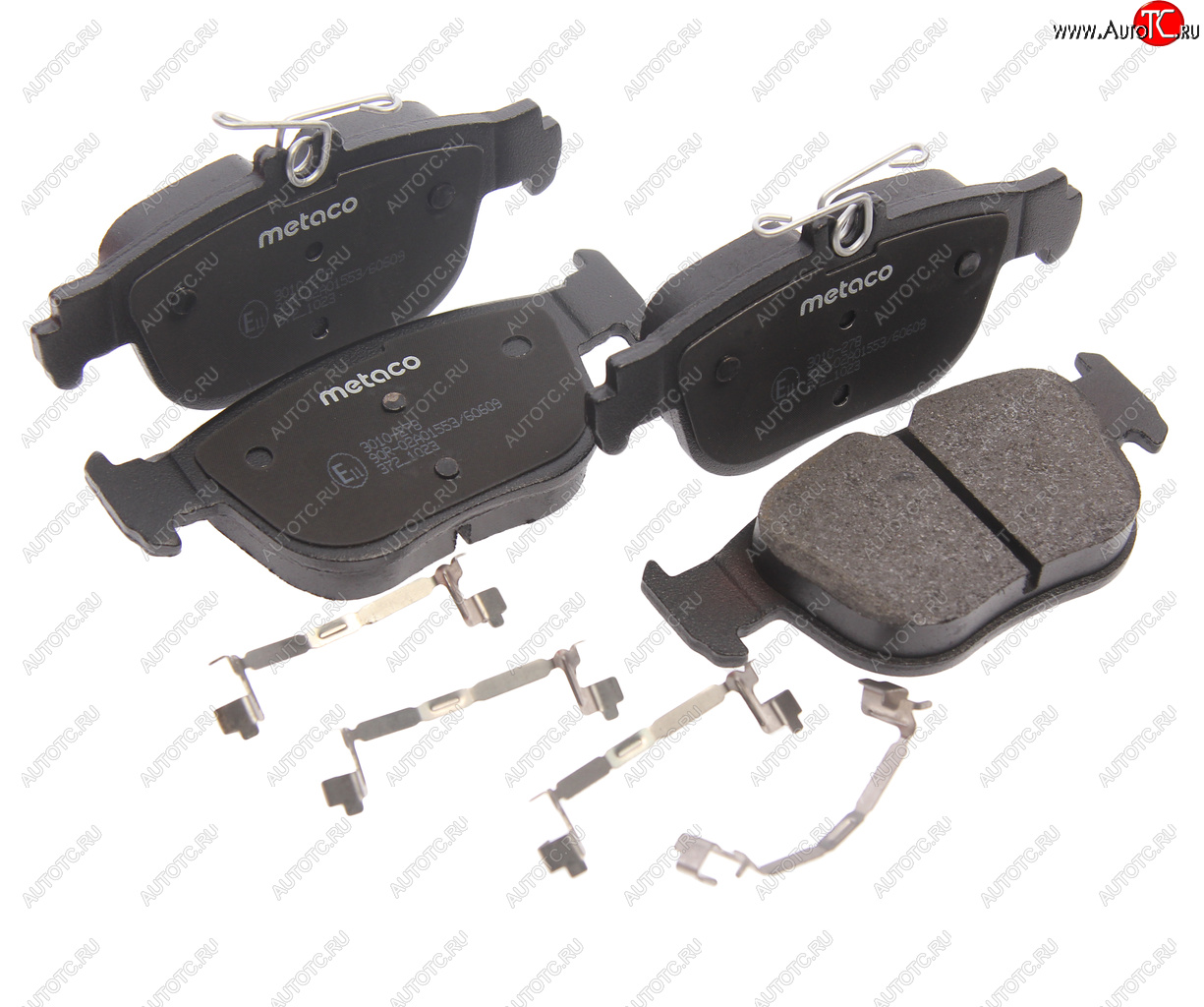 Колодки тормозные VW Golf 6,Jetta AUDI A1,A3 SKODA Octavia,Superb (10-) задние (4шт.) METACO 3010278