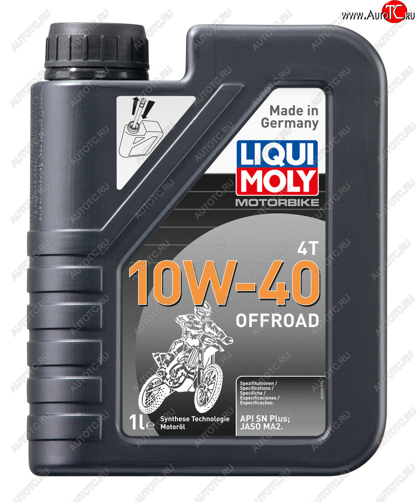 Масло моторное для 4-х тактных двигателей MOTORBIKE 4T OFFROAD 10W40 синт.1л LIQUI MOLY LIQUI MOLY 3055 3055