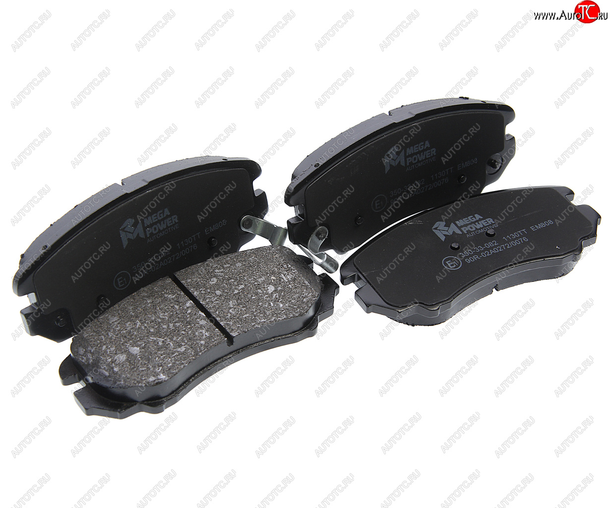 Колодки тормозные HYUNDAI KIA Sonata,Sportage (01-) передние (4шт.) MEGAPOWER 350-33-082