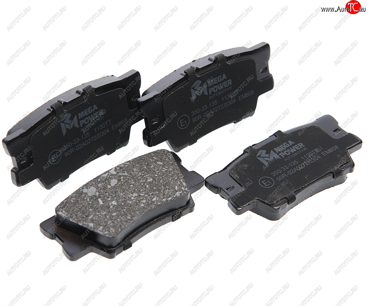 Колодки тормозные TOYOTA Rav 4 (2.02.2),Camry V40 (06-) задние (4шт.) MEGAPOWER 350-33-135