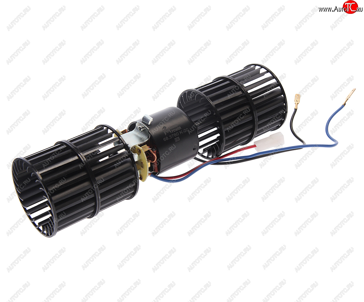 Мотор отопителя ГАЗель Next-А63R42,A62R32 в сборе (обратная полярность) MEGAPOWER 370-15-038