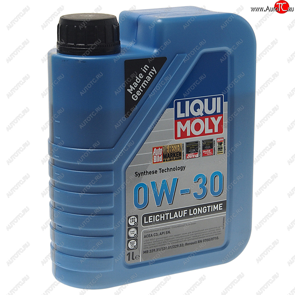 Масло моторное LEICHTLAUF LONGTIME HC-синт.1л 0W30 LIQUI MOLY 39038