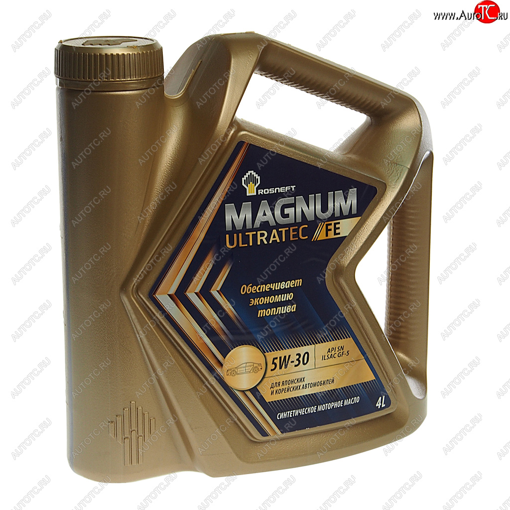 Масло моторное MAGNUM Ultratec FE 5W30 SNGF-5 синт.4л РОСНЕФТЬ 40816342