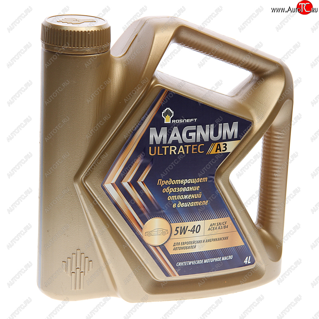 Масло моторное MAGNUM Ultratec А3 5W40 SNCFA3B4 синт.4л РОСНЕФТЬ 40816442