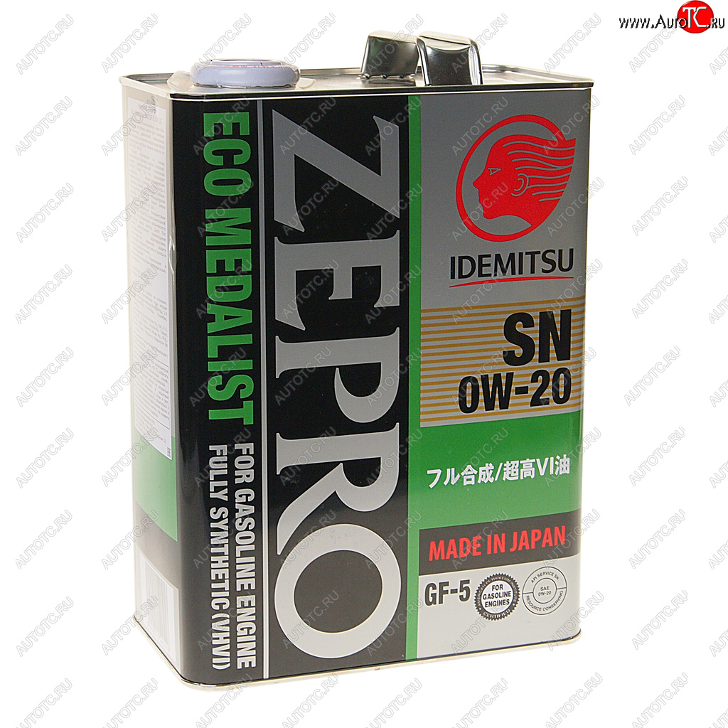 Масло моторное ZEPRO ECO MEDALIST 0W20 синт.4л IDEMITSU 4250-004