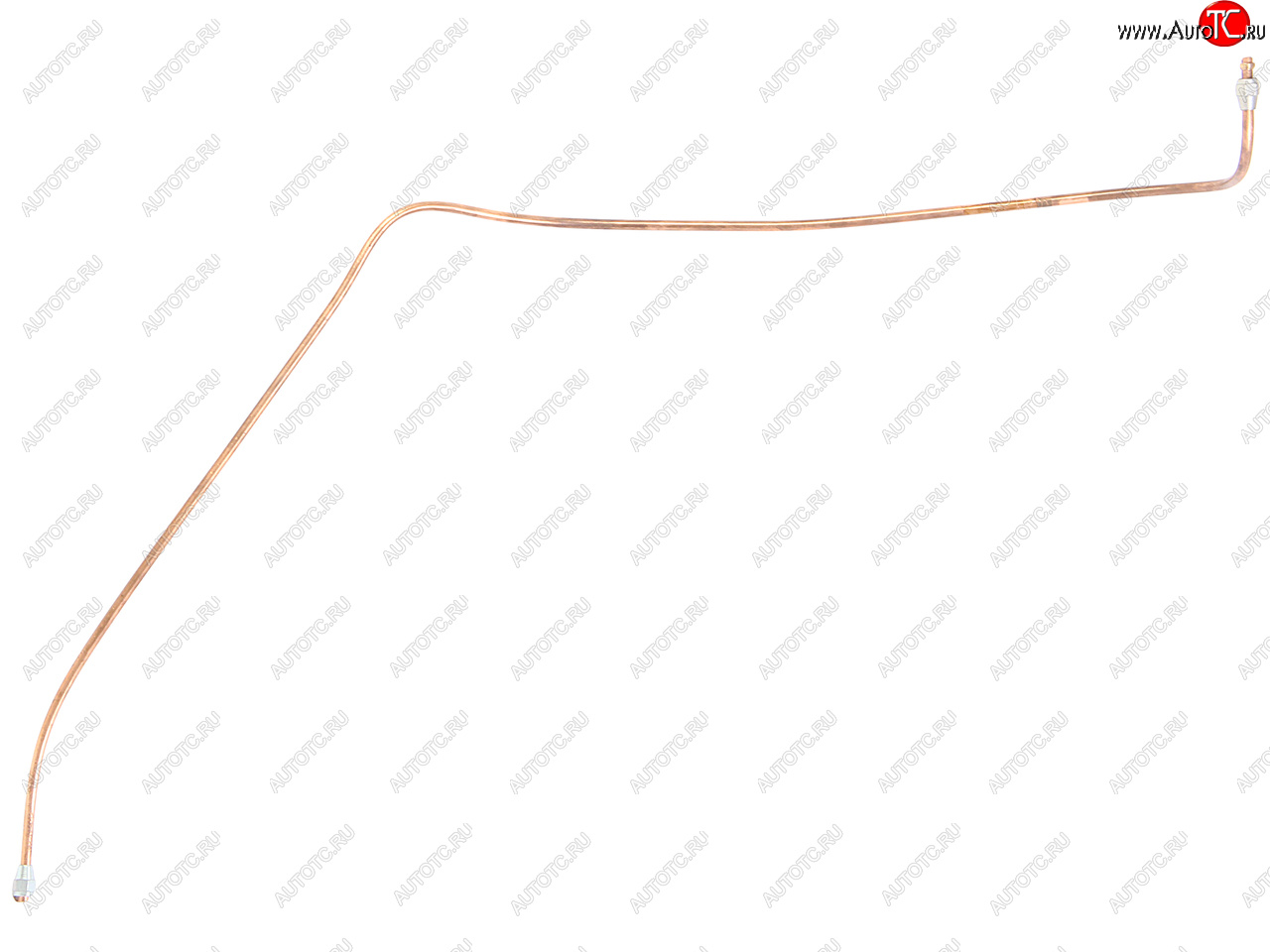 Трубка тормозная УРАЛ к клапану обрыва в сборе L=1650ммd=10мм медь (АО АЗ УРАЛ) 4320-3506170