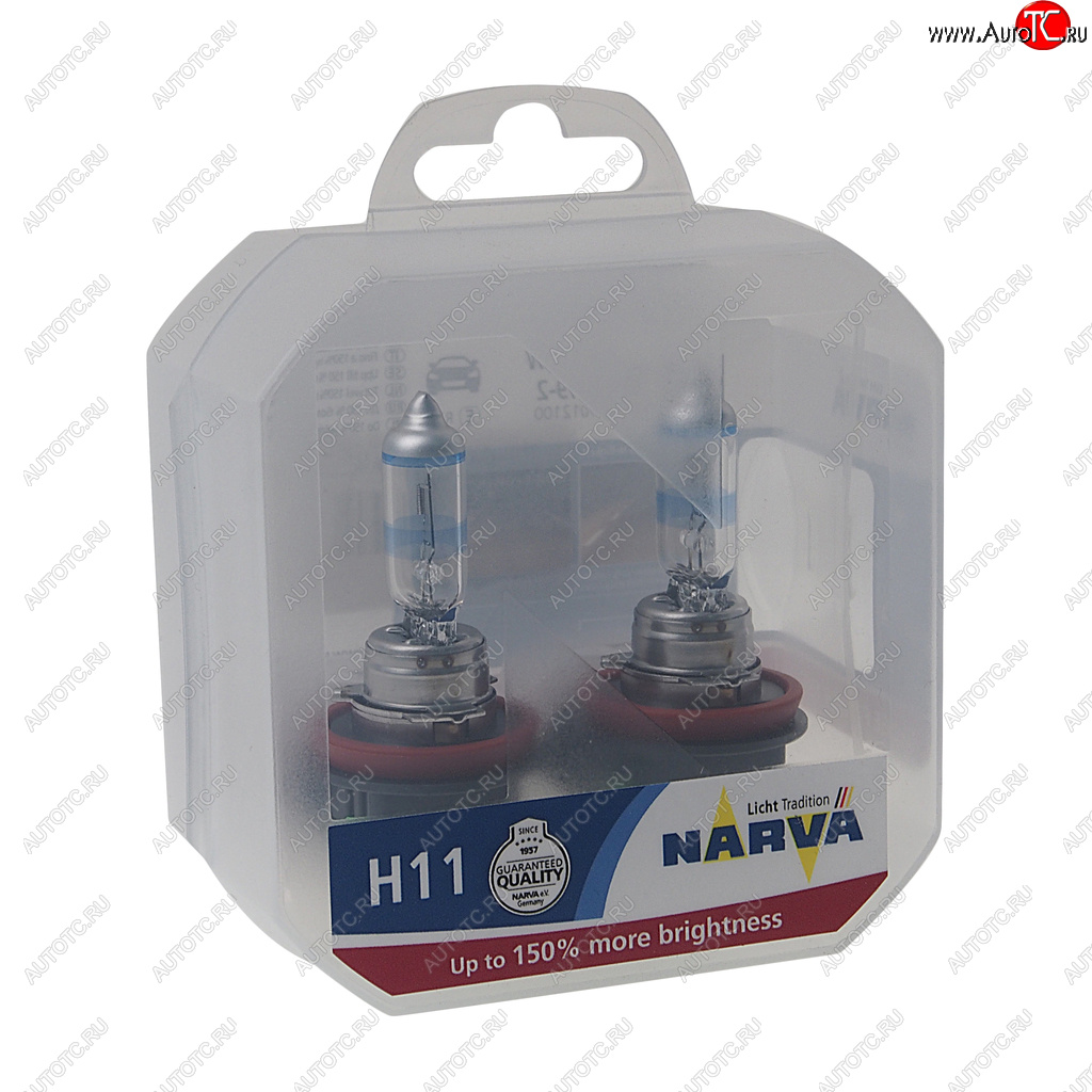 Лампа 12V H11 55W PGJ19-2 +150% бокс (2шт.) Range Power 150 NARVA 481012100