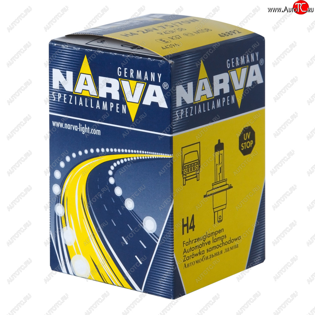 Лампа 24V H4 7570W P43t-38 Standard NARVA 488923000