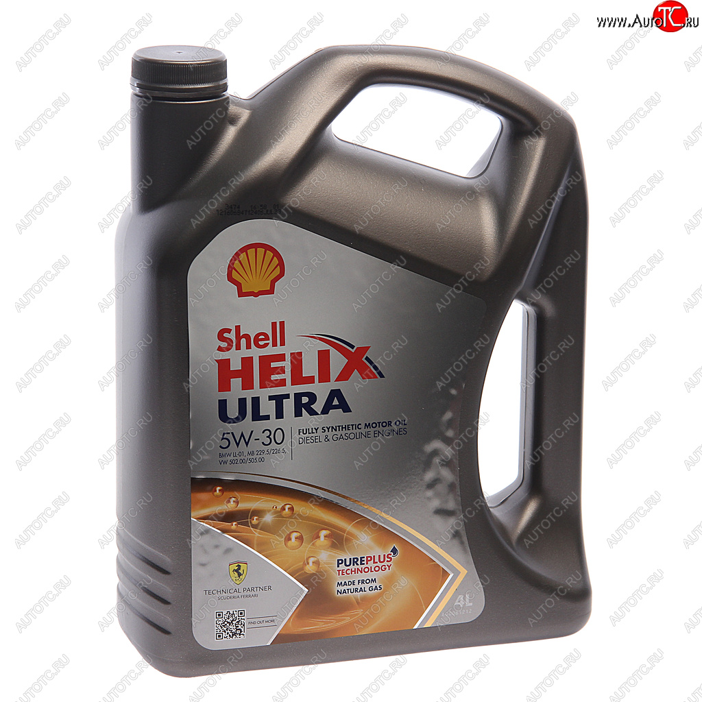 Масло моторное HELIX ULTRA 5W30 A3B4SN синт.4л SHELL 550046268