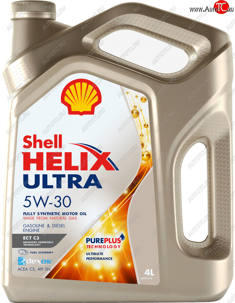 Масло моторное HELIX ULTRA ECT 5W30 C3SN синт.4л SHELL 550046363