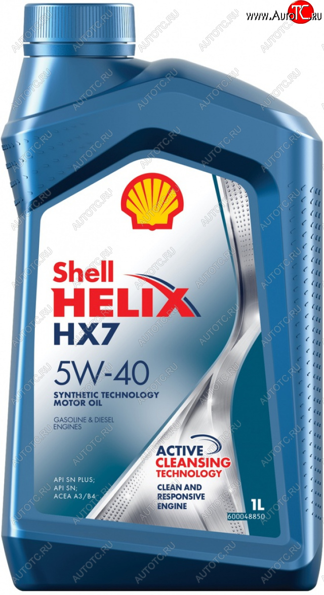 Масло моторное HELIX HX-7 5W40 A3/B4/SN п/синт.1л SHELL SHELL 550051496 550051496